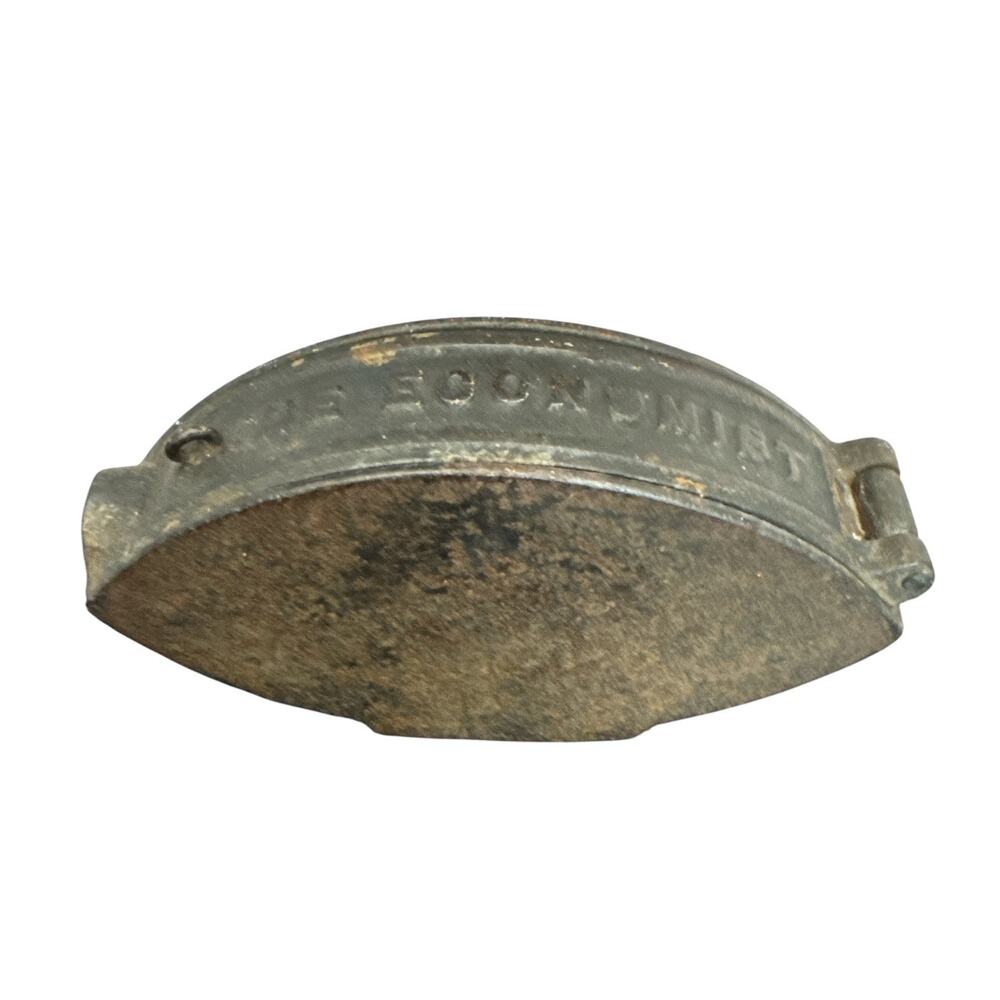 Vintage Cast Iron Sad Iron Marked The Economist No Handle